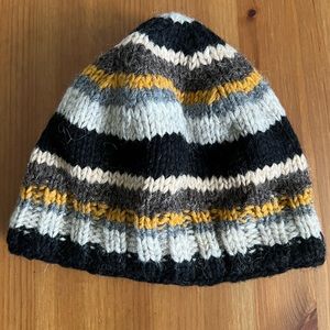 Erin Knitwear Striped Wool Hat